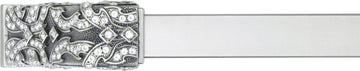 10'' cc Evening Dress 4 Appliance Pull, Clear Crystal, Matte Silver Finish 10335/10/MS