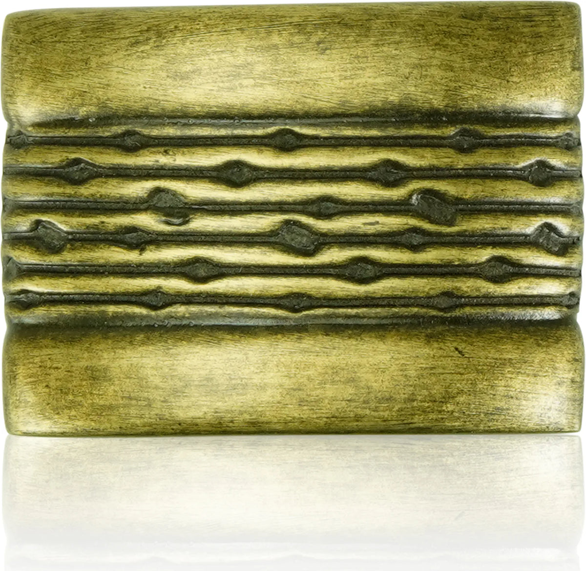 Dorado Rectangle Knob, Artisan Brass Finish 10457AB