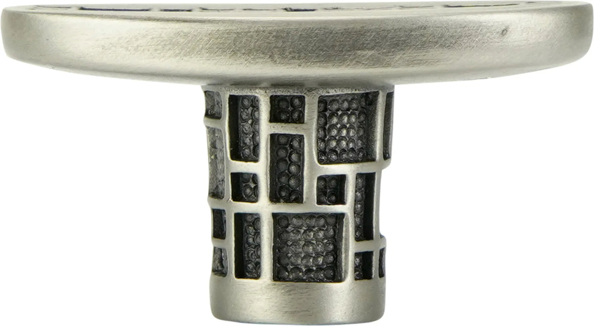 Tile Oval Knob, Antique Nickel 10673AN