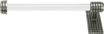 Wilton 8'' Hand Towel Left, Acrylic Handle, Antique Nickel Finish 2111AN