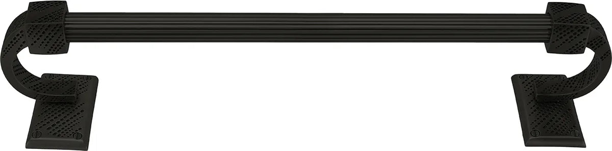 Sutton 30'' Towel Bar, Reeded Handle, Matte Black Finish 2200R/30/4