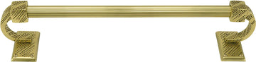 Sutton 24'' Towel Bar, Reeded Handle, Burnished Brass Finish 2200R/24/BB