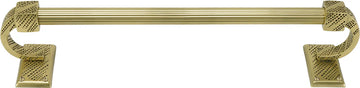Sutton 18'' Towel Bar, Reeded Handle, Florentine Gold Finish 2200R/18/FG