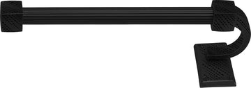 Sutton 12'' Hand Towel Bar Left, Reeded Handle, Matte Black Finish 2212R/4