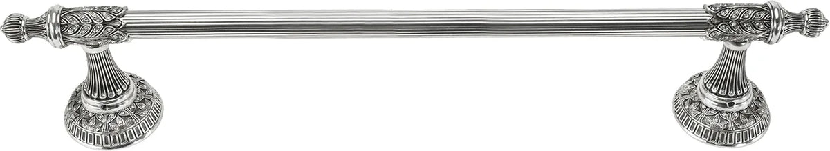 Hampton Crystalized 18'' Towel Bar, Decorated With Clear Swarovski Crystals, Burnished Silver Finish 2550/18/16