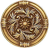 Edgar Berebi Geneve Knob In Florentine Gold Plate 7179FG