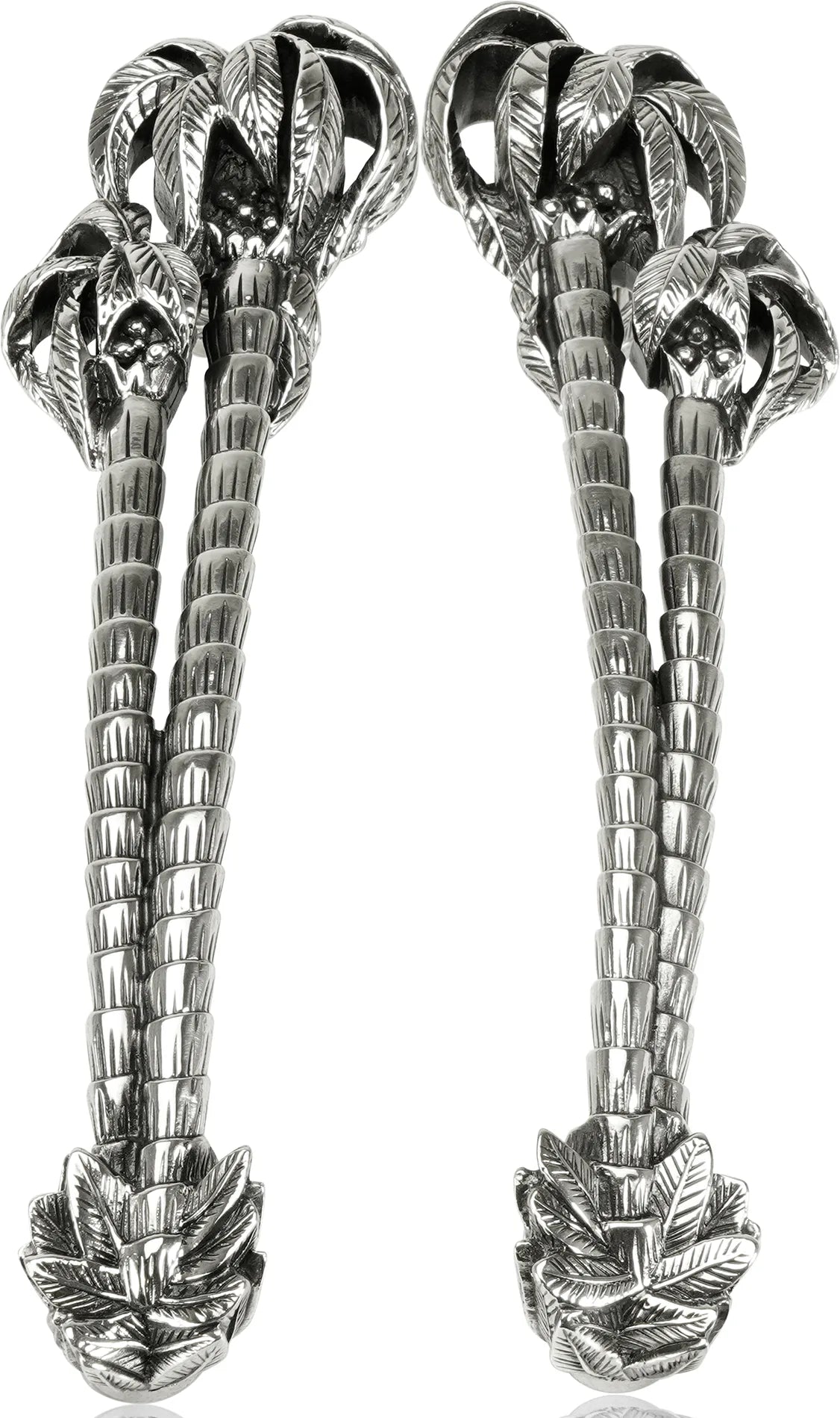 5'' cc Key Largo Pull, Right & Left Pair Burnish Silver Finish 7732/6X