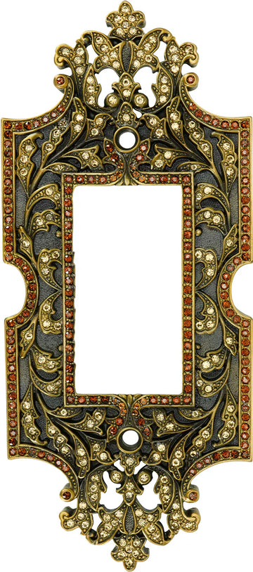 Switch Plates Single Gfi Switch Cover; Lt. Colorado & Smoke Topaz Crystal 7865/9