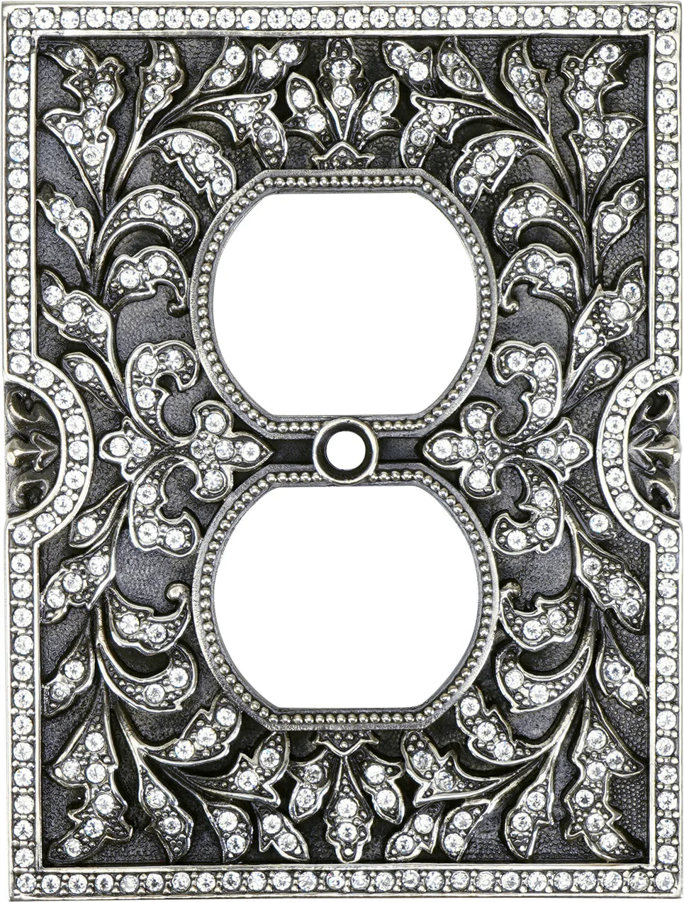 Switch Plates Double Outlet Switch Cover, Clear Crystal 7968/16