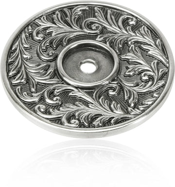 Glendale Back Plate Burnish Silver Finish 8643/6