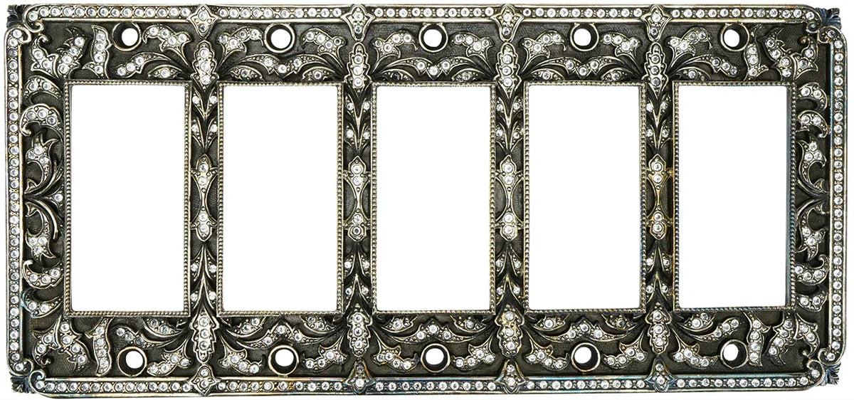Switch Plates 5 Gfi Switch Cover, Clear Crystal 9460/16