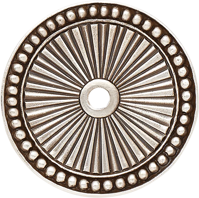 Chesapeake Back Plate, Burnished Silver Finish 9978-6