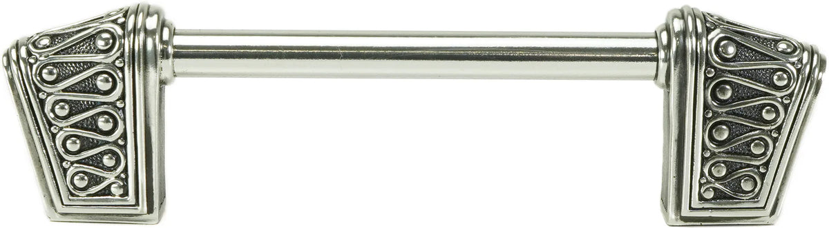 Urban Metro Rivoli 4'' cc Knob-pull, Burnish Silver Plate 101384/BS