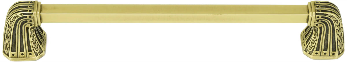 Urban Metro Saville 8'' cc Pull, Burnish Brass Plate 101438/BB