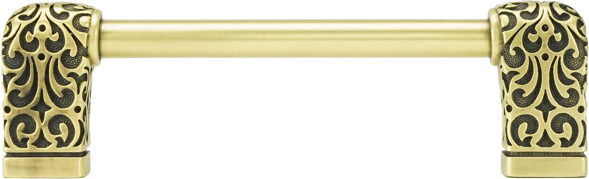 Urban Metro Via Veneto 4'' cc Knob-pull, Burnish Brass Plate 101524/BB