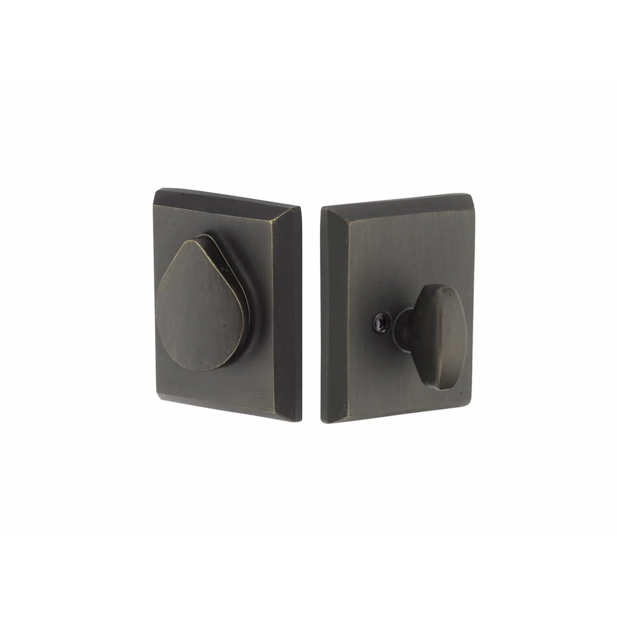 Rustic Modern Rectangular Keyed Deadbolt 8477
