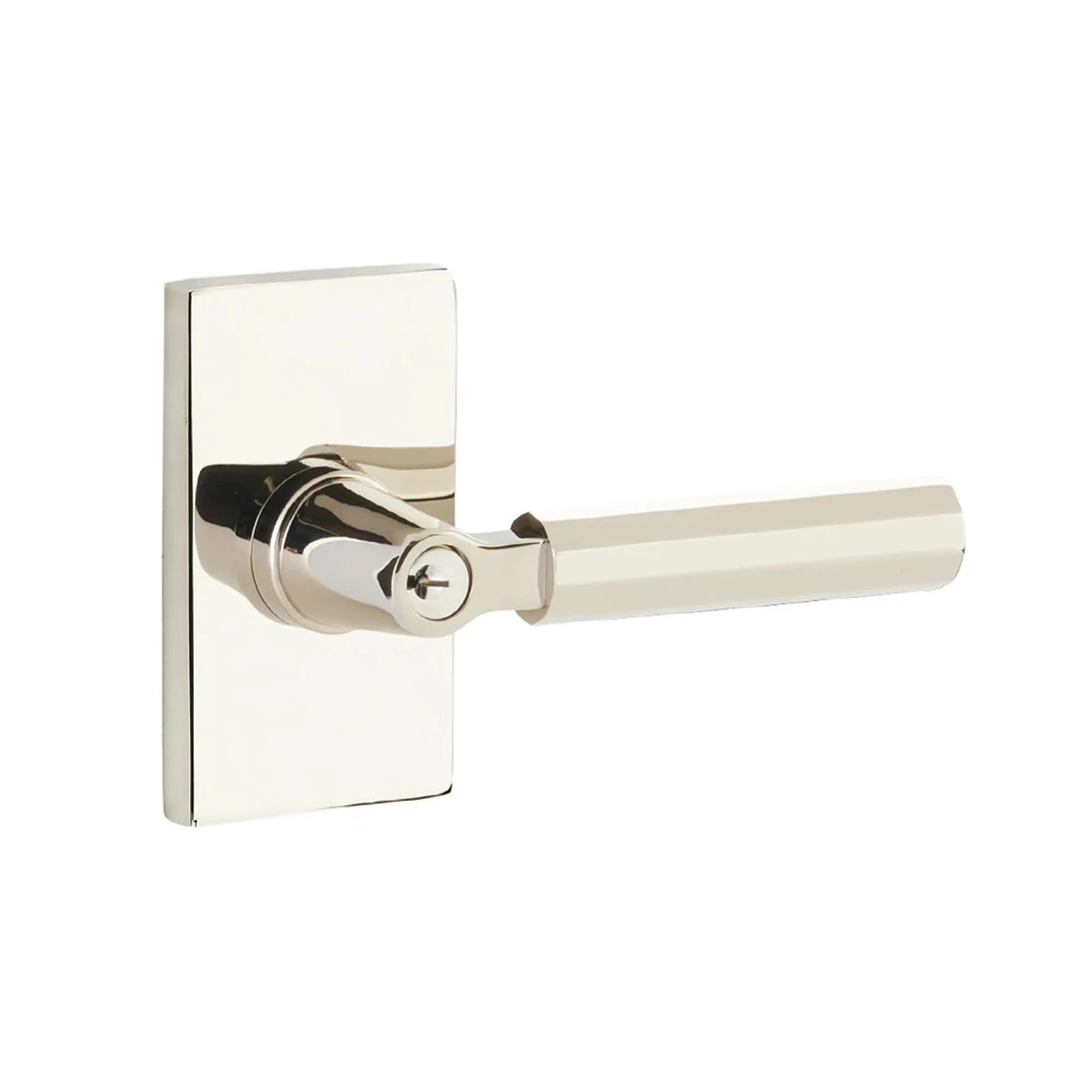 SELECT L-Square Faceted Key in Lever 5122US10B.KLSUS10B.FAUS10B.LH