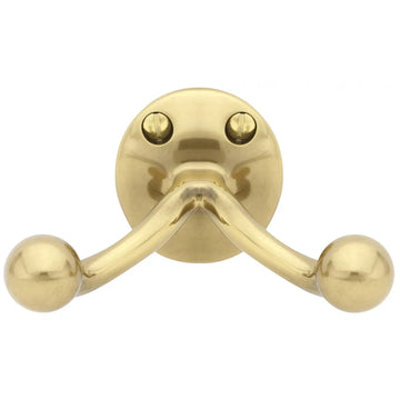 Traditional Brass Double Hook 2607