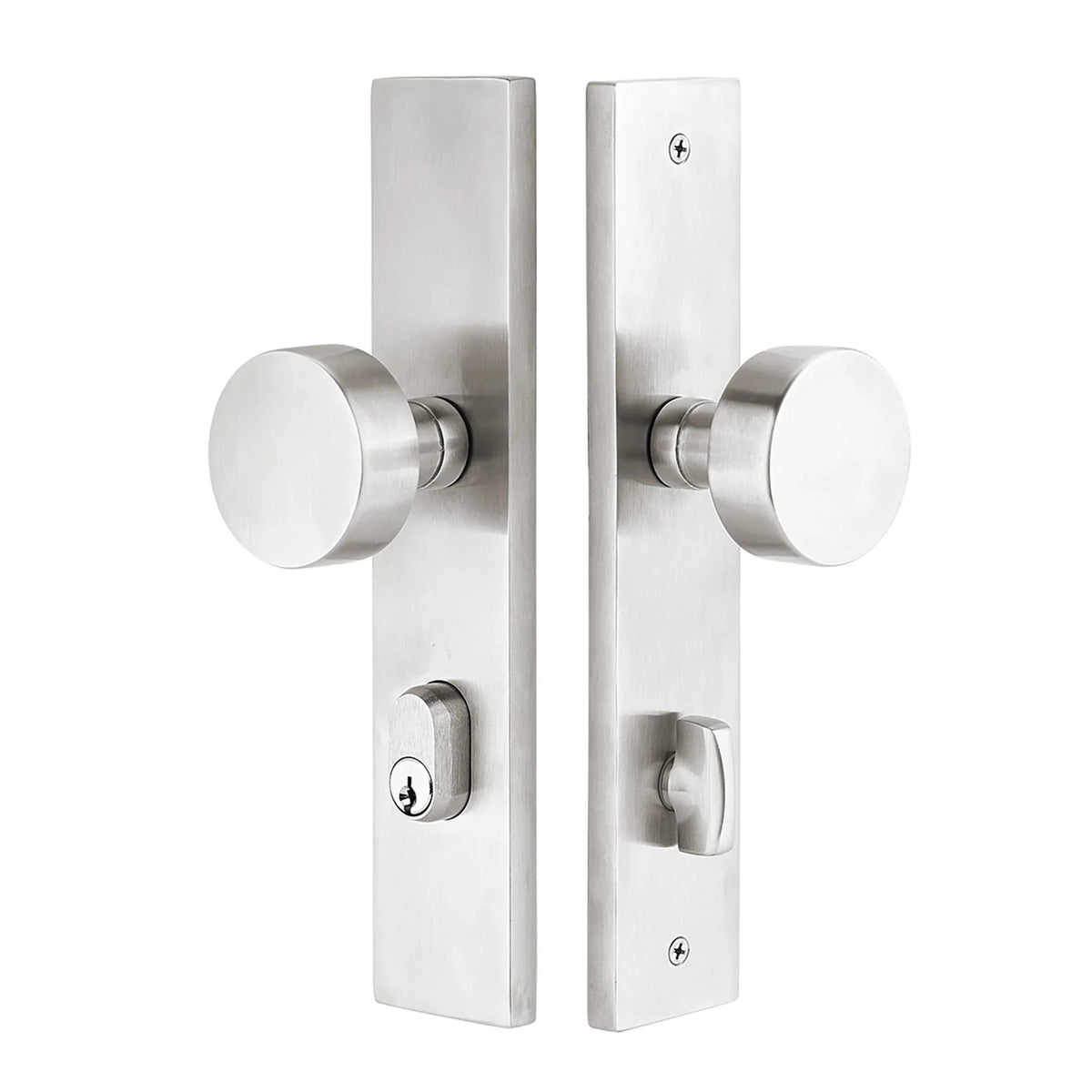 Stainless Steel Keyed Stretto 2" x 10" Narrow Trim Sideplate Lock 9442HLLHSS