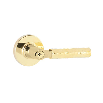 SELECT L-Square Hammered Key in Lever 5122US10B.KLSUS10B.HAUS10B.LH