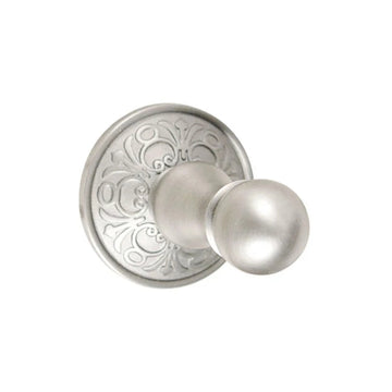Traditional Brass Single Hook with Rosette 260800