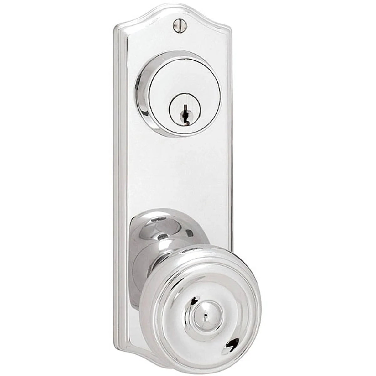 Colonial Keyed 3-5/8" C-to-C Sideplate Lock 8060ACLH