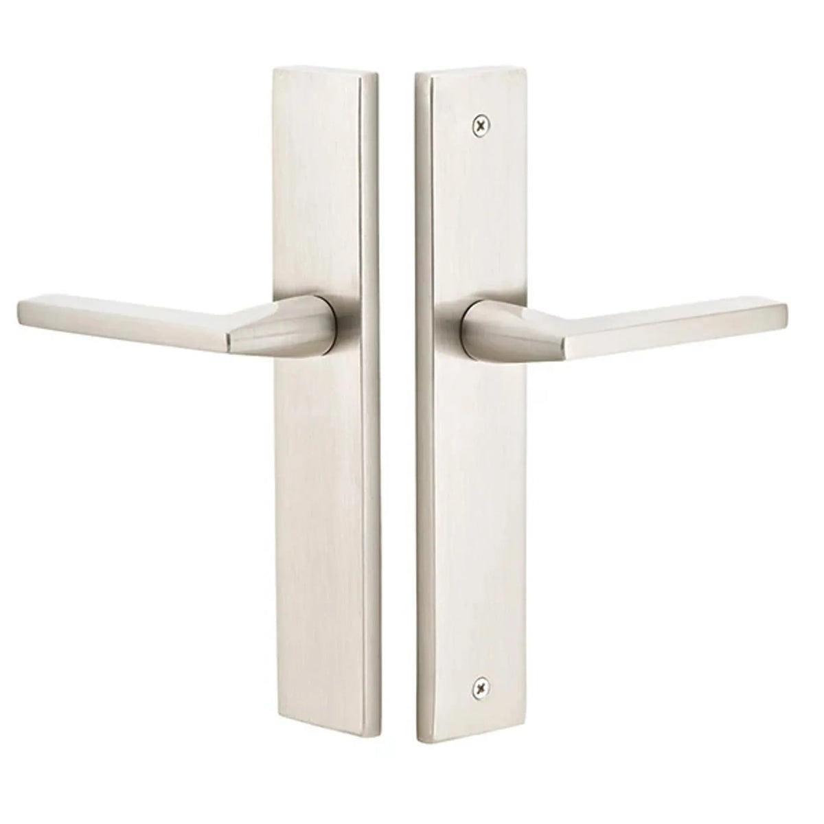 Modern Rectangular Non-Keyed Stretto 2" x 10" Narrow Trim Sideplate Lock 8141BN