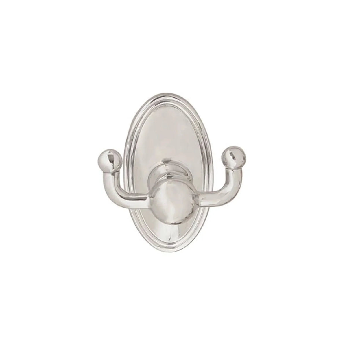 Traditional Brass Double Hook with Rosette 260900