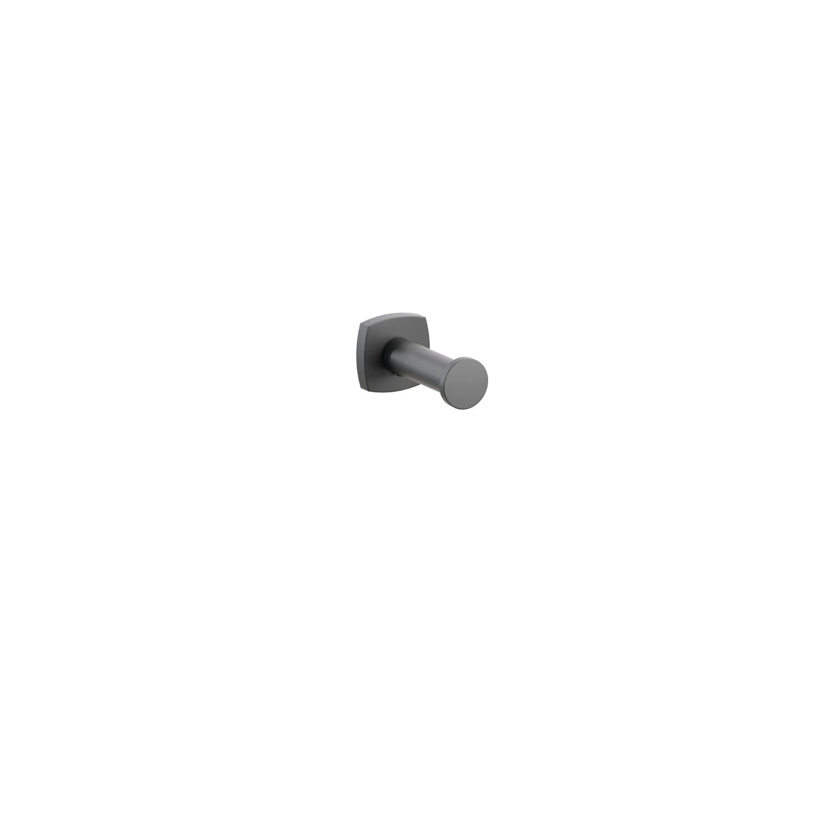 Modern Tubular Brass Single Robe Hook with Rosette 228500