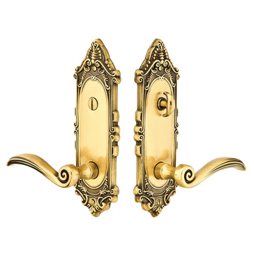 Victoria Thumbturn Privacy Non-keyed 3-3/8" C-to-C Sideplate Lock 8225AST