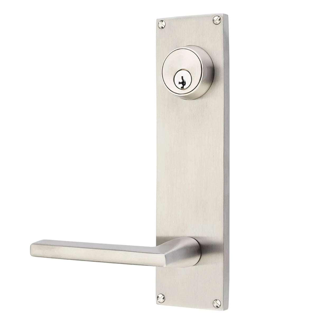 Stainless Steel Keyed 5-1/2" C-to-C Sideplate Lock S811HESLHSS
