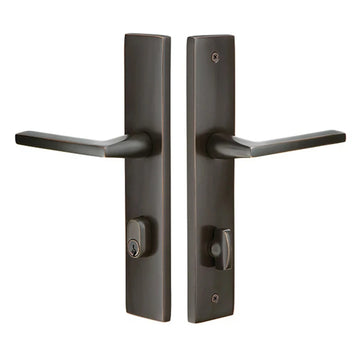 Modern Rectangular Keyed Stretto 2" x 10" Narrow Trim Sideplate Lock 8442BALH