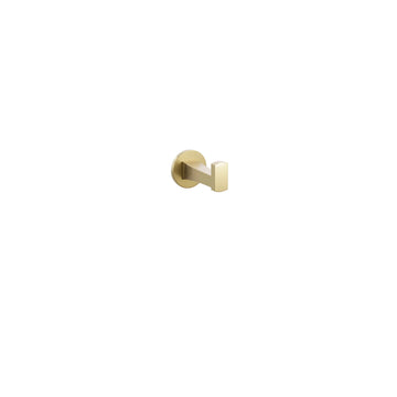 Transitional Flared Brass Single Robe Hook with Rosette 229500