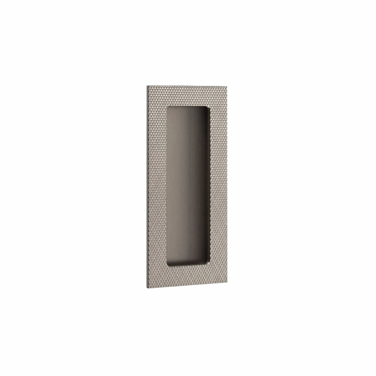 Modern Rectangular Knurled Flush Pull with Plain Pocket 222304
