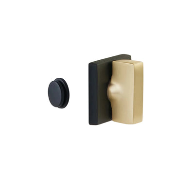 Square Single Rosette Privacy Bolt 8581US10B.ARC