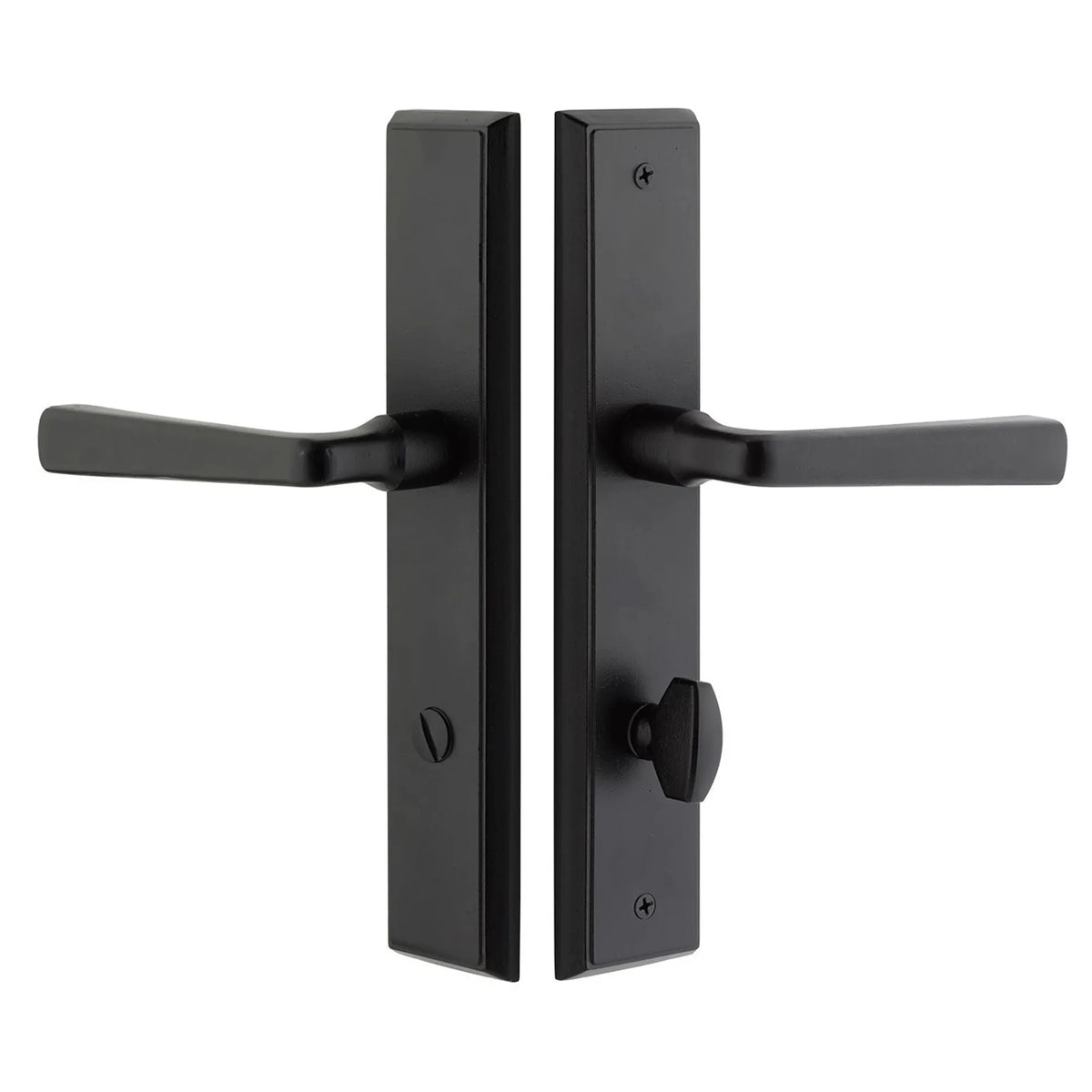 Sandcast Bronze Rectangular Stretto Non-Keyed 10" Overall Narrow Trim Sideplate Lock 5141BZEG