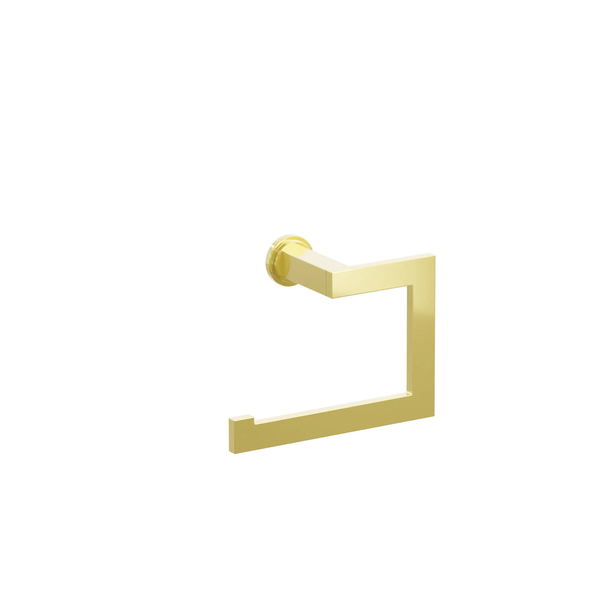Modern Rectangular Brass Towel Ring 241000