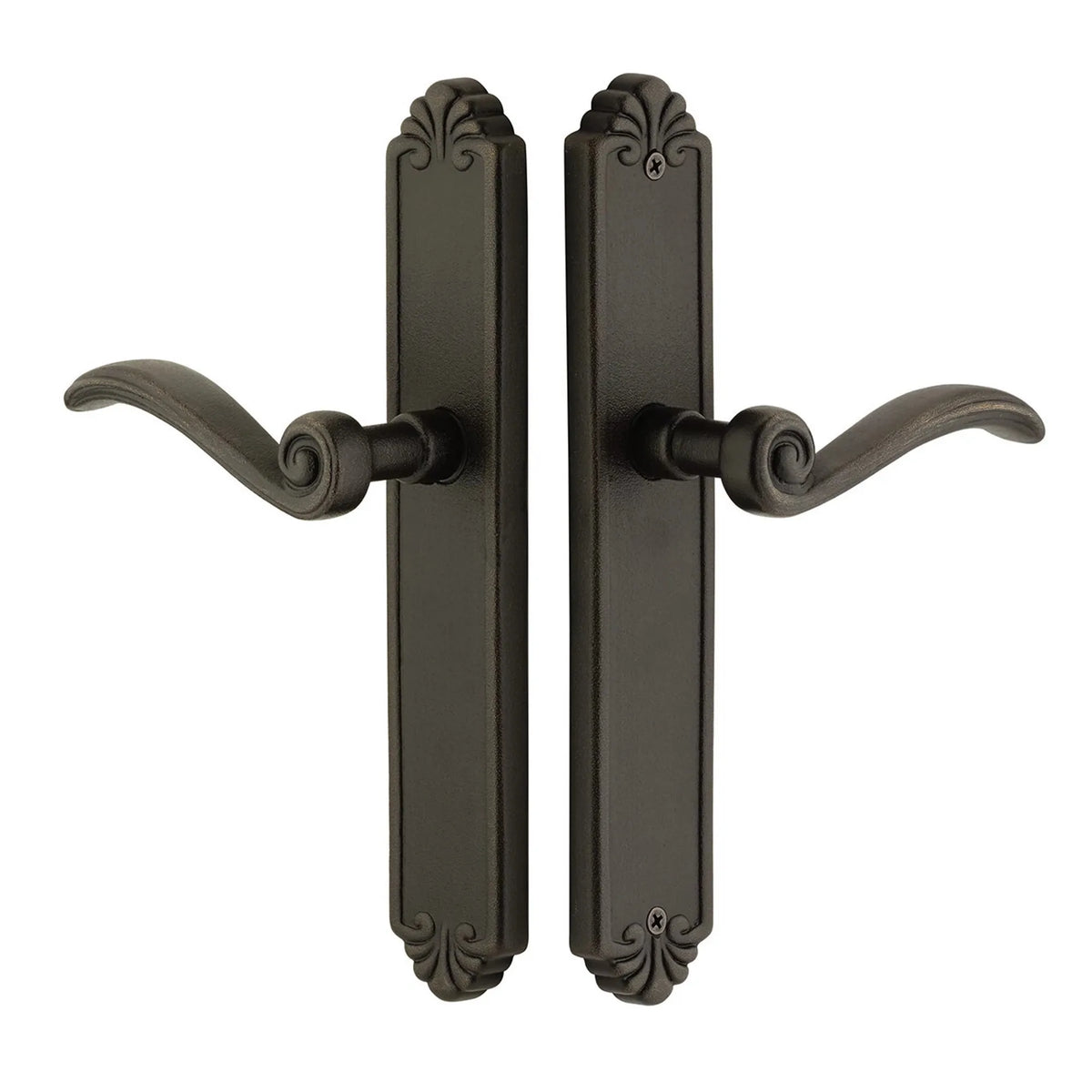 Tuscany Bronze Non-Keyed Stretto 2" x 10-1/2" Narrow Trim Sideplate Lock 6141NALH