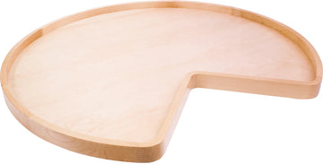 LazySusans 24'' Kidney Wood Lazy Susan Individual Shelf LSK24