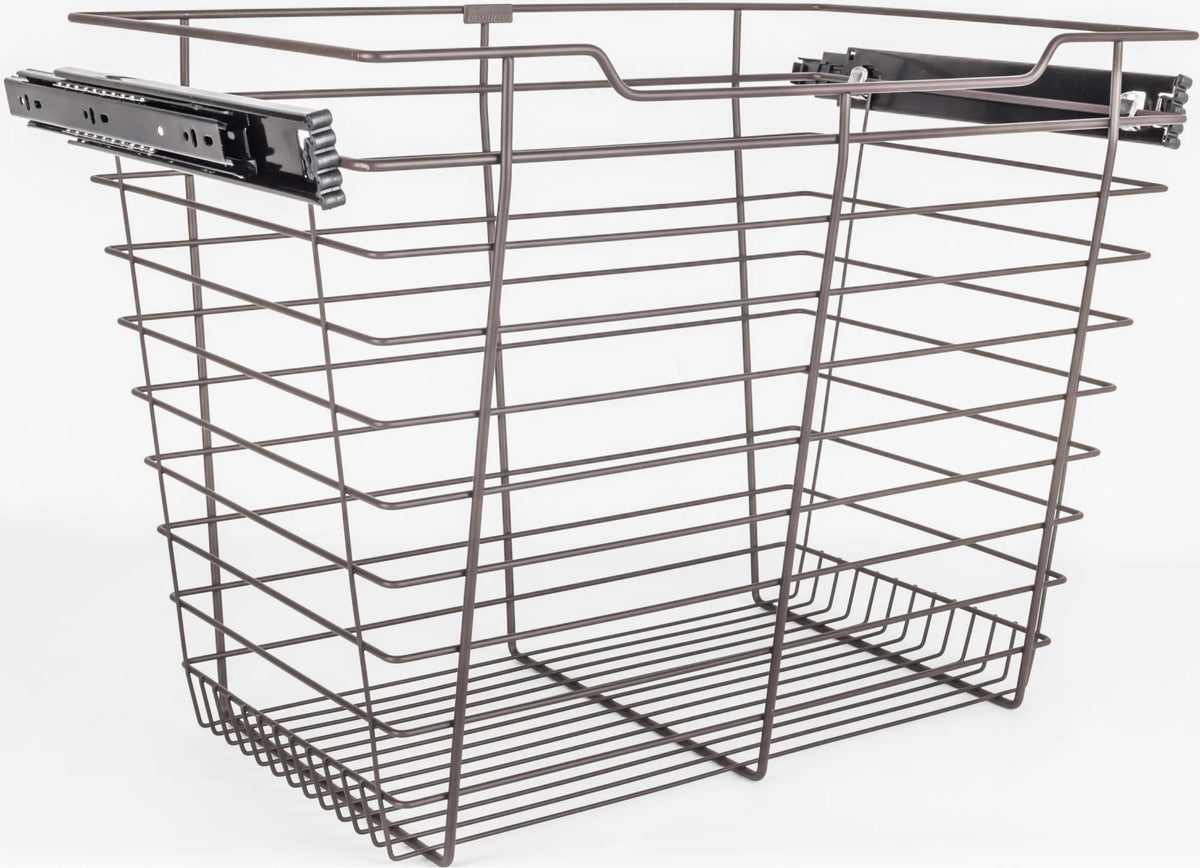 Pullout Closet Baskets Closet Pullout Basket with Slides 16''D x 17''W x 17''H