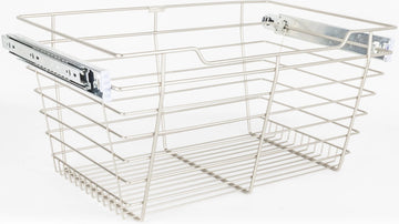 Pullout Closet Baskets Closet Pullout Basket with Slides 14''D x 29''W x 11''H