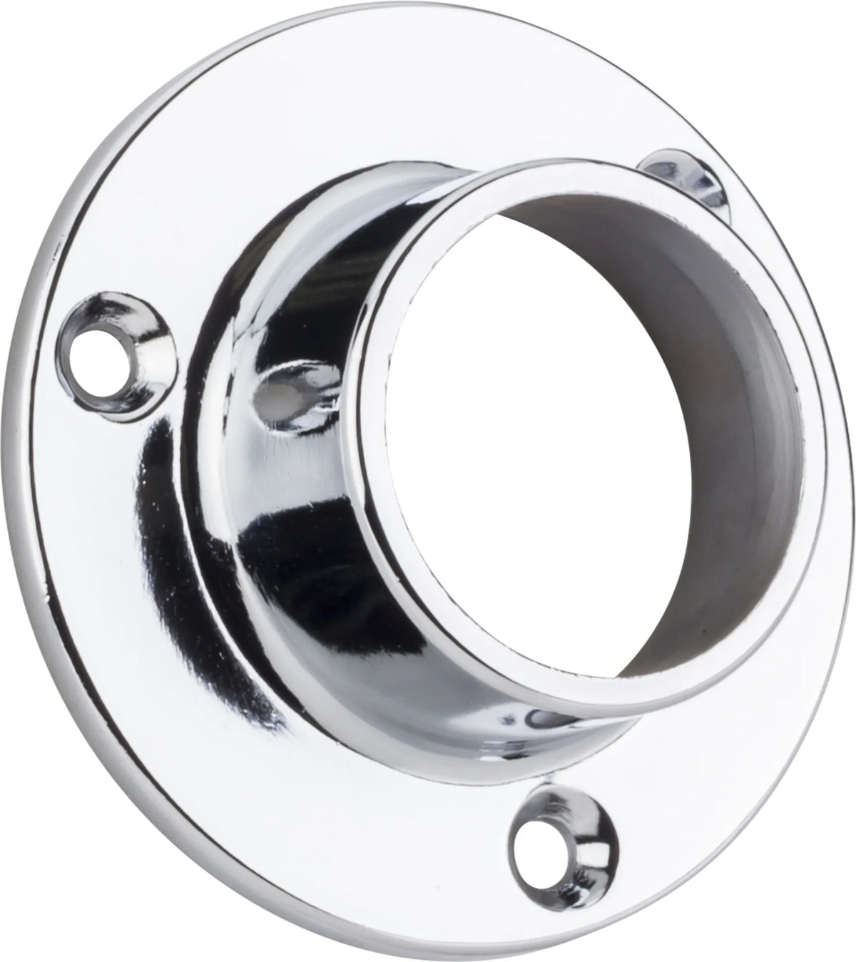 Closet Rod Brackets Chrome Closed Screw-In Mounting Bracket for 1-5/16'' Round Closet Rods M7360-CH