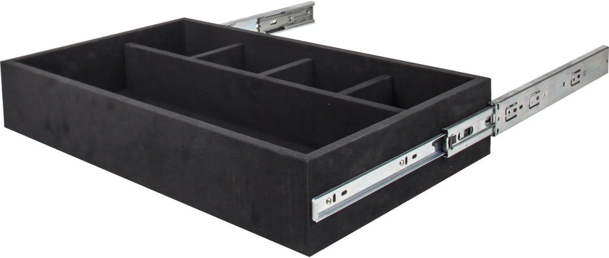 Jewelry Trays Felt 5-Compartment Jewelry Organizer Drawer