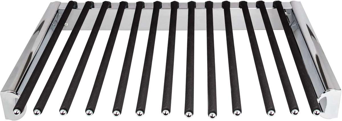 Tie, Belt, & Pant Organizers Polished Chrome 24'' Wide Pant Rack PPR-2414-PC