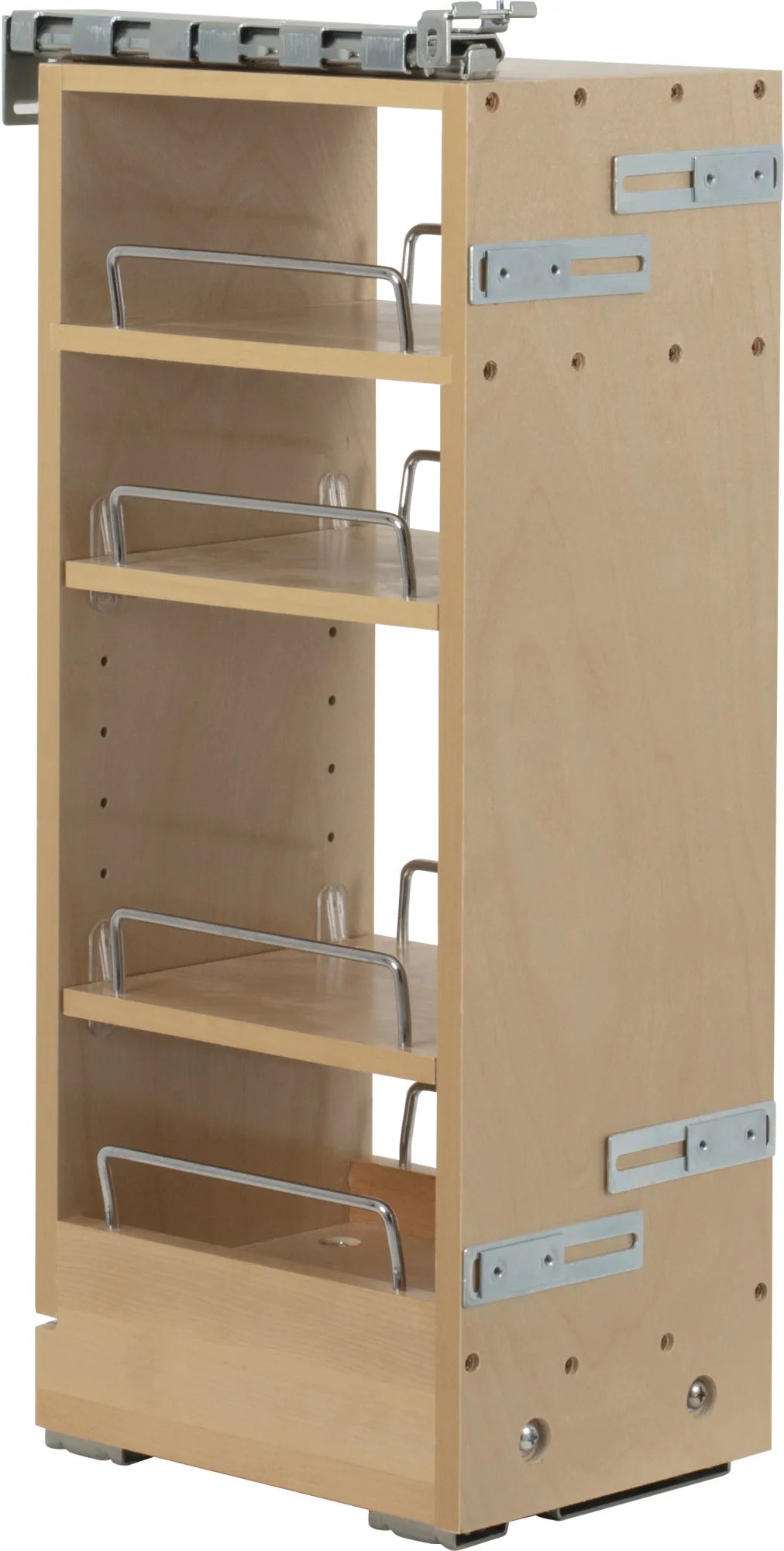 No Wiggle Pullouts 8'' Wide 26'' Tall''No Wiggle'' Soft-close Wall Pullout WPO2-268SC