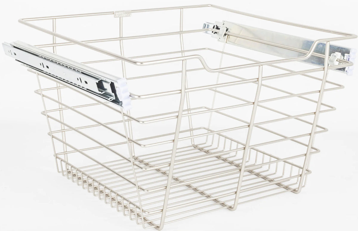 Pullout Closet Baskets Closet Pullout Basket with Slides 14''D x 17''W x 11''H