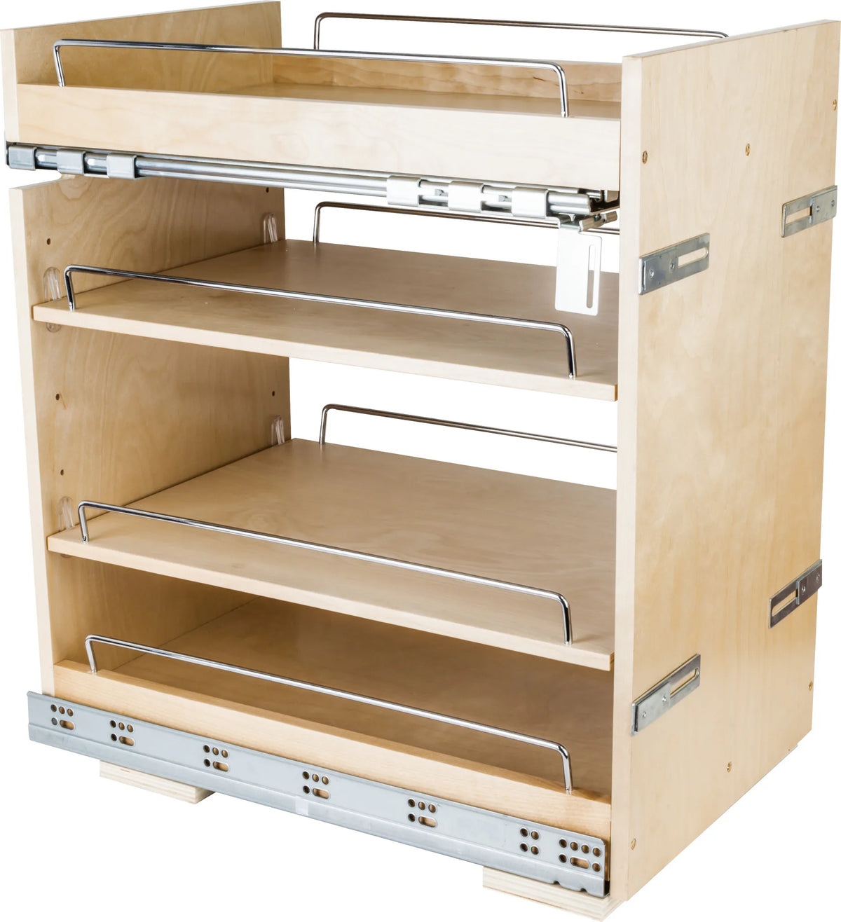 No Wiggle Pullouts 14''''No Wiggle'' Base Cabinet Soft-close Pullout BPO2-14SC