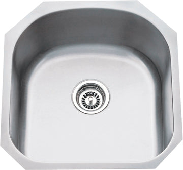 19-3/4'' L x 20-1/2'' W x 9'' D Undermount 18 Gauge Stainless Steel Single Bowl Sink 863