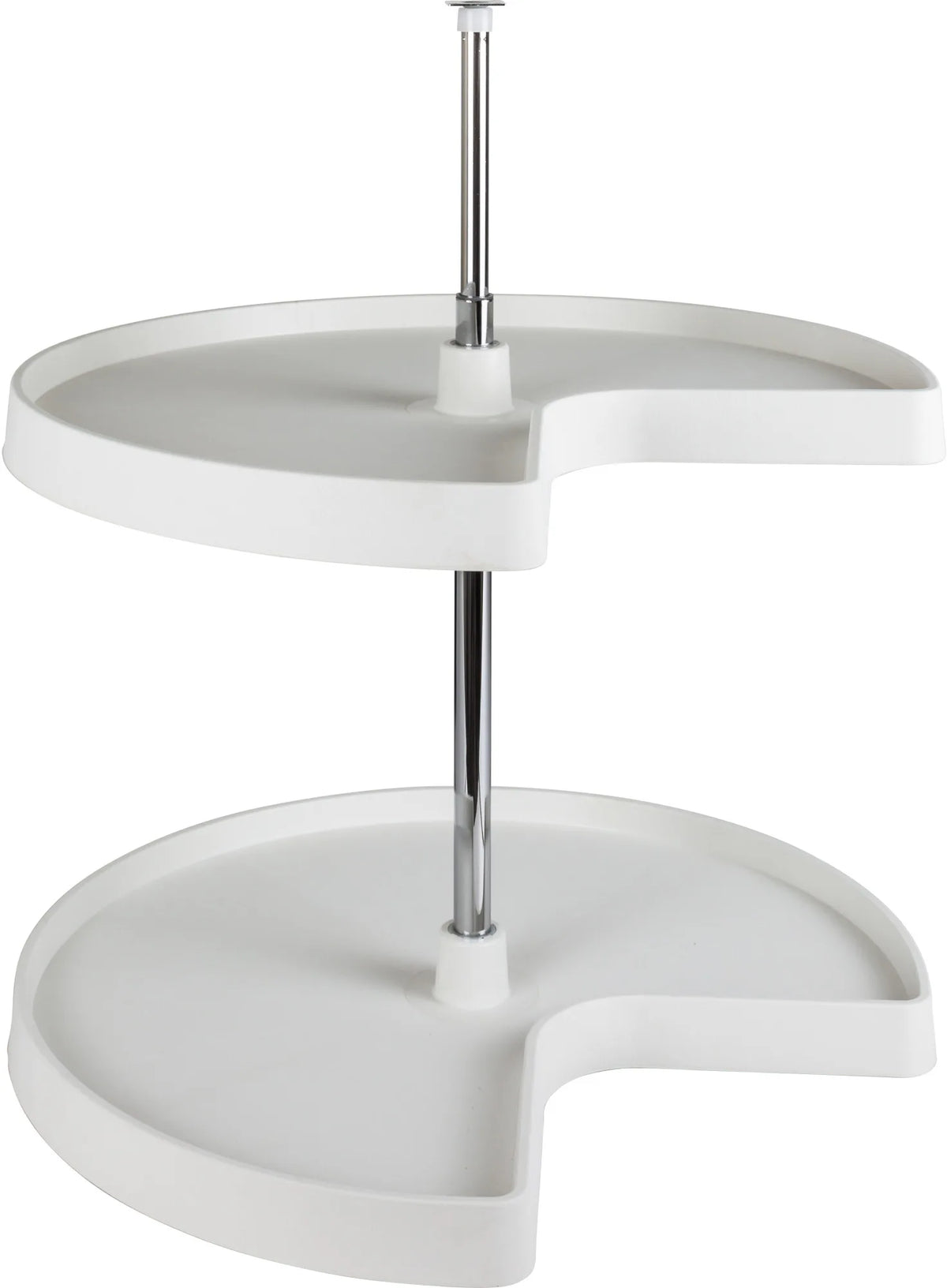 LazySusans 32'' Kidney Two-Shelf Plastic Lazy Susan Set PLSK232