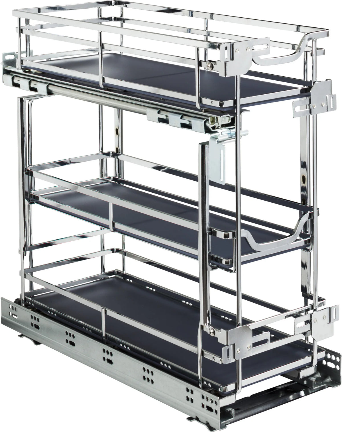 8'' STORAGE WITH STYLE® Metal''No Wiggle'' Under Drawer Soft-close Base Pullout